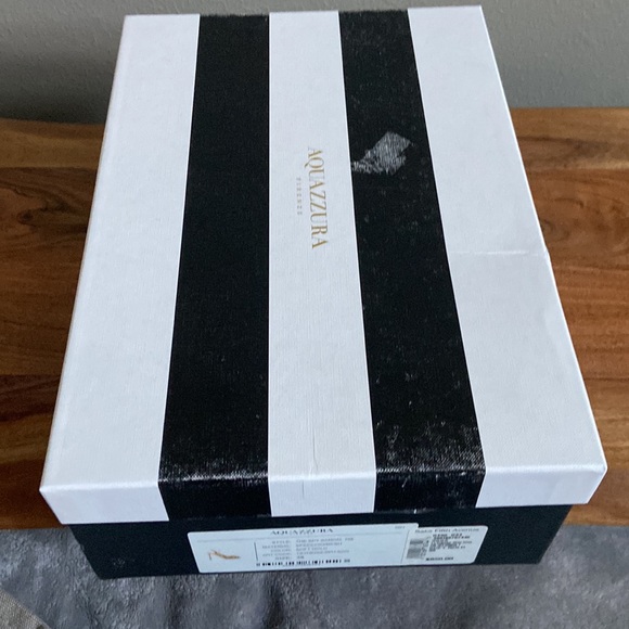 AQUAZURRA The Spy Gold Leather Metallic Slingback Pump sz 38 $NIB $950 - Picture 15 of 16